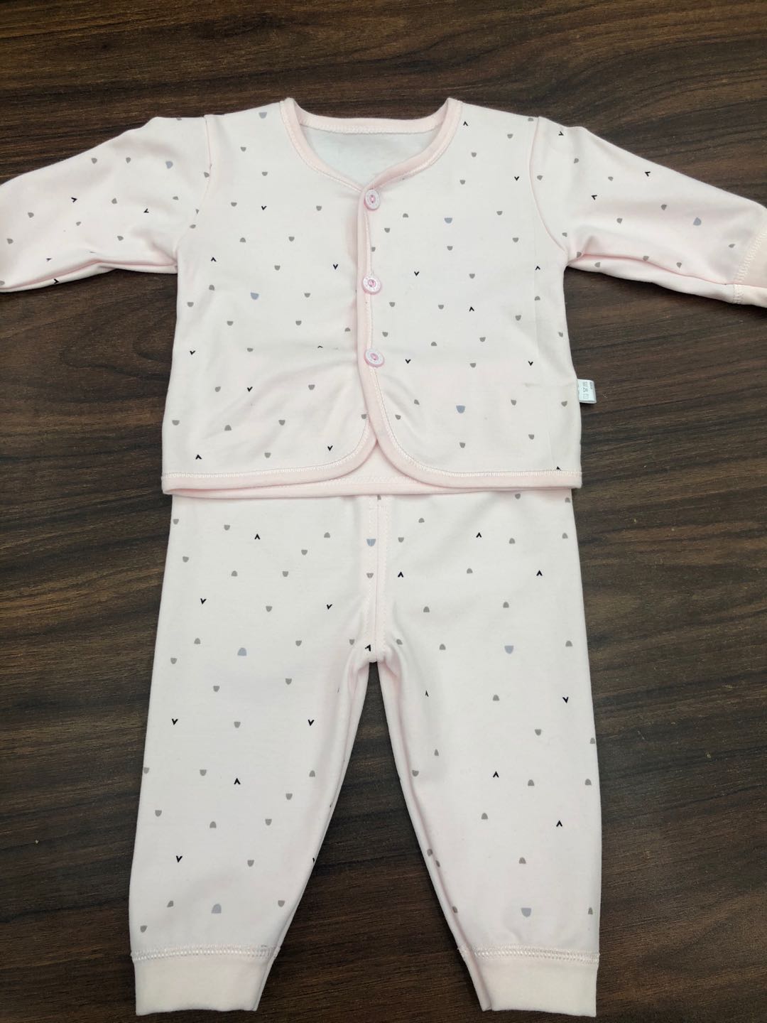 Baby clothing autumn and winter set, all-cotton button-down separate underwear for boys and girls, pure cotton newborn thermal underwear and thermal pants