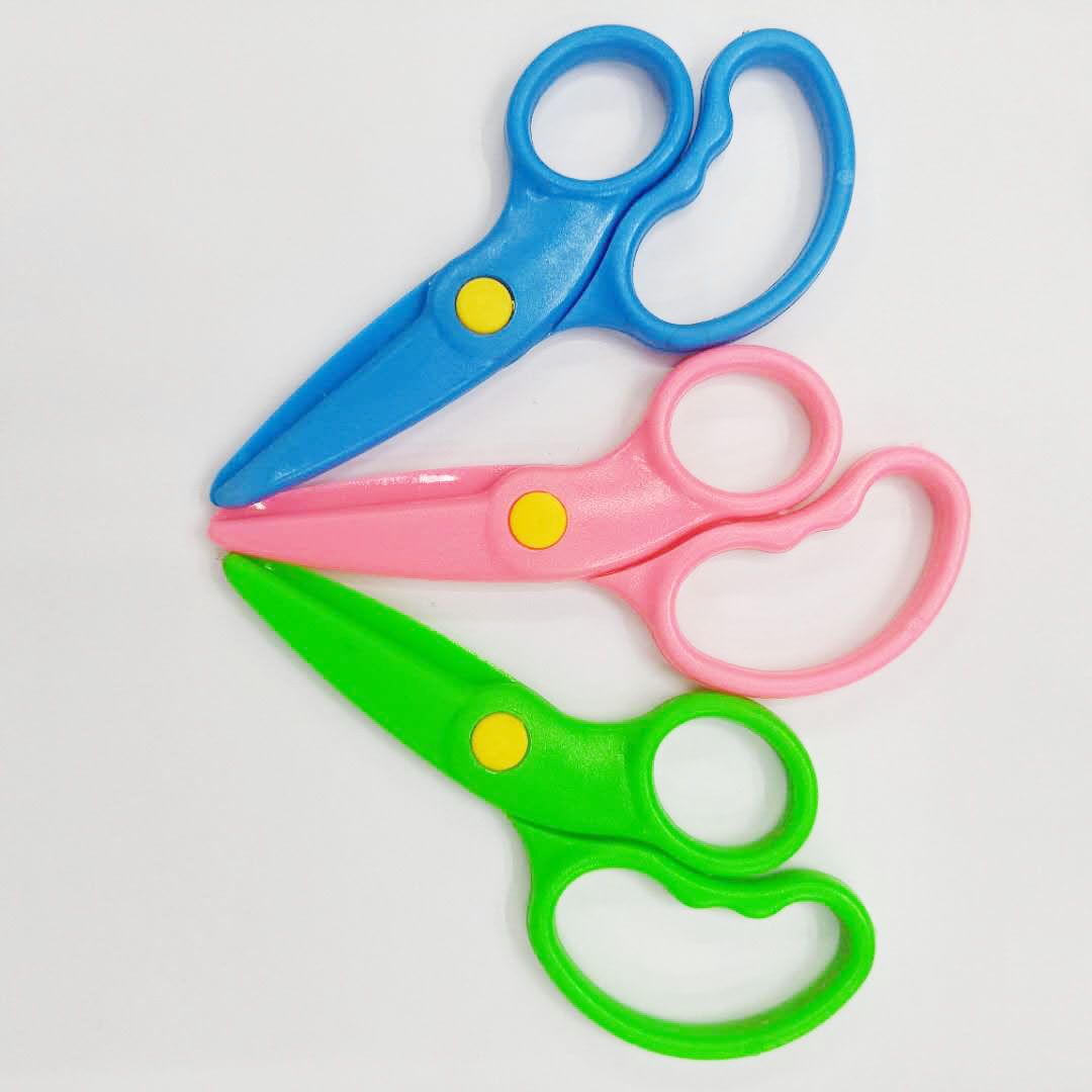 可爱儿童剪纸剪刀全塑料安全剪刀剪纸专用不伤手详情图4