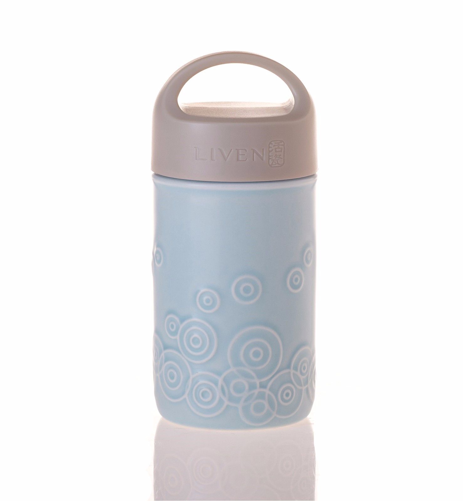 【 Gan Tang Xuan 】 Special Offer: Tongxin Yuan Travel Portable Ceramic Water Cup, Single-layer 300ml Specification image