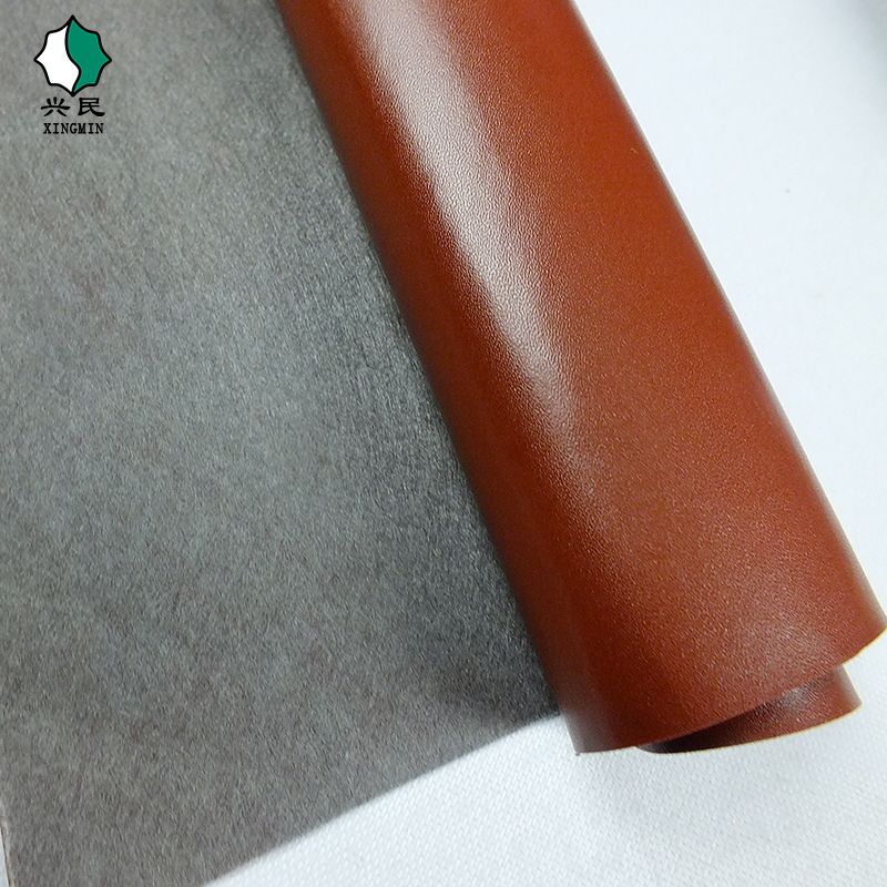 PVC artificial leather spunlace fabric base leather processing leather stationery handbag trademark shoe label eyeglass case fabric leather customization details Picture