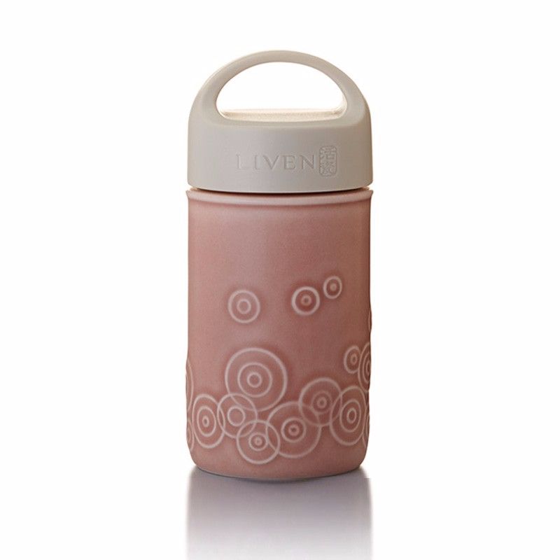 【 Gan Tang Xuan 】 Special Offer: Tongxin Yuan Travel Portable Ceramic Water Cup, Single-layer 300ml details Picture