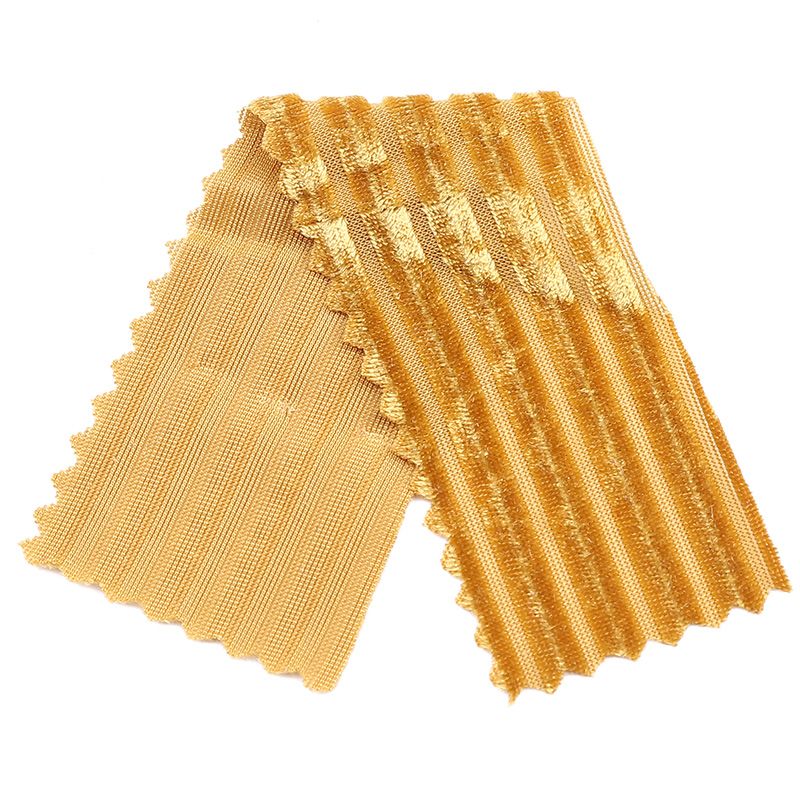 Factory direct sales and immediate supply of golden velvet Korean velvet strip clothing fabric and accessory fabric detail image 18