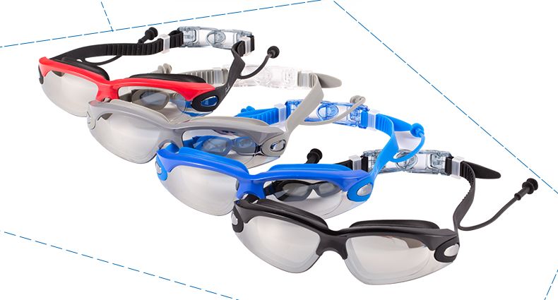 Feiduo Adult swimming Goggles Manufacturer supplies adult silicone swimming goggles, waterproof and anti-fog swimming goggles, electroplated swimming goggles and large frames in stock detail image 19