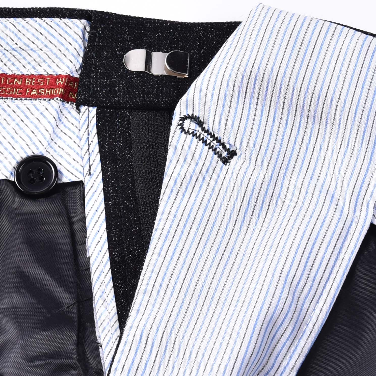 Kyoto Deer King Processing and customizing men's trousers, no-iron business casual men's trousers, straight-leg high-waisted suit trousers detail image 4