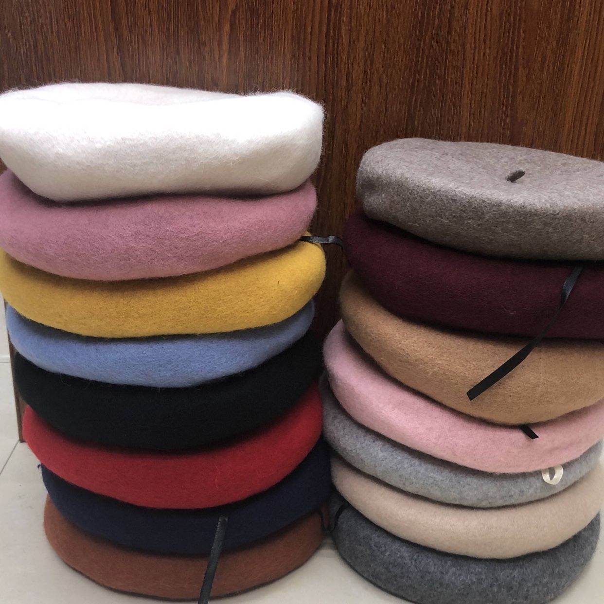 All-wool 3D felt fashion one-piece mushroom hat, winter warm hat for grandpa and grandma, one-piece hat detail image 8