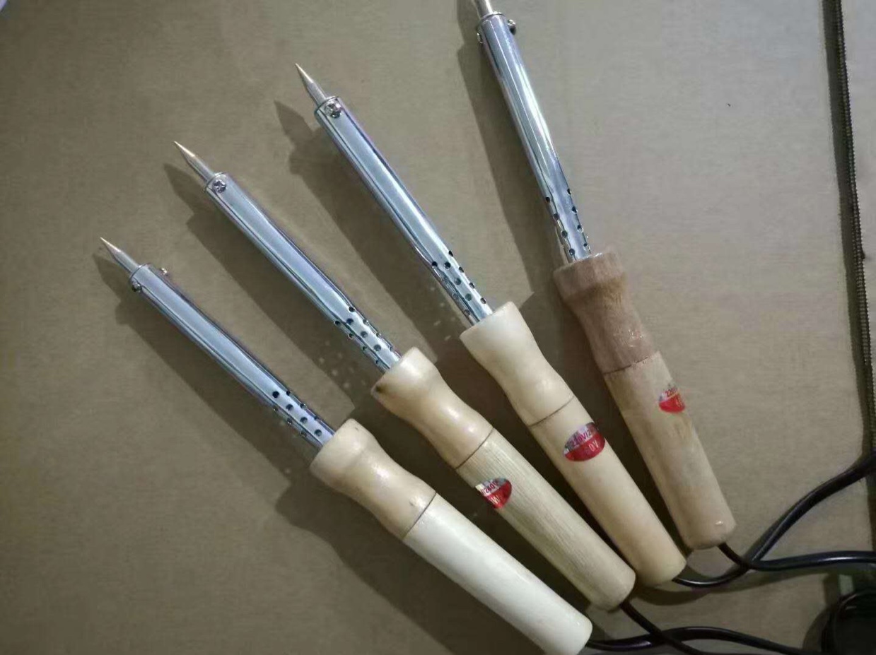 Wooden soldering iron
