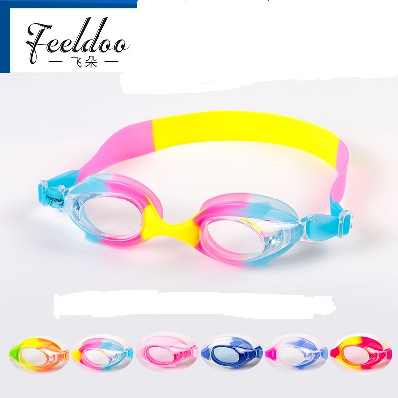 Feiduo swimming Goggles manufacturer supplies new children's silicone glasses. Children's swimming goggles and silicone glasses are in stock detail image 2