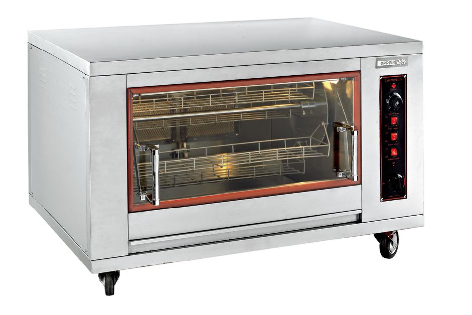 Horizontal rotating gas rotisserie oven single-layer Oven supermarket New Orleans Oven Chicken wing chicken leg oven