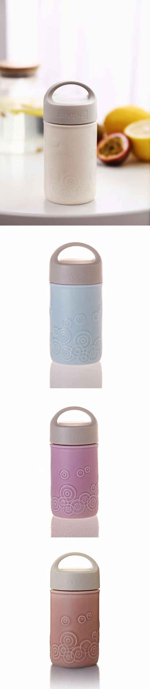 【 Gan Tang Xuan 】 Special Offer: Tongxin Yuan Travel Portable Ceramic Water Cup, Single-layer 300ml detail image 1