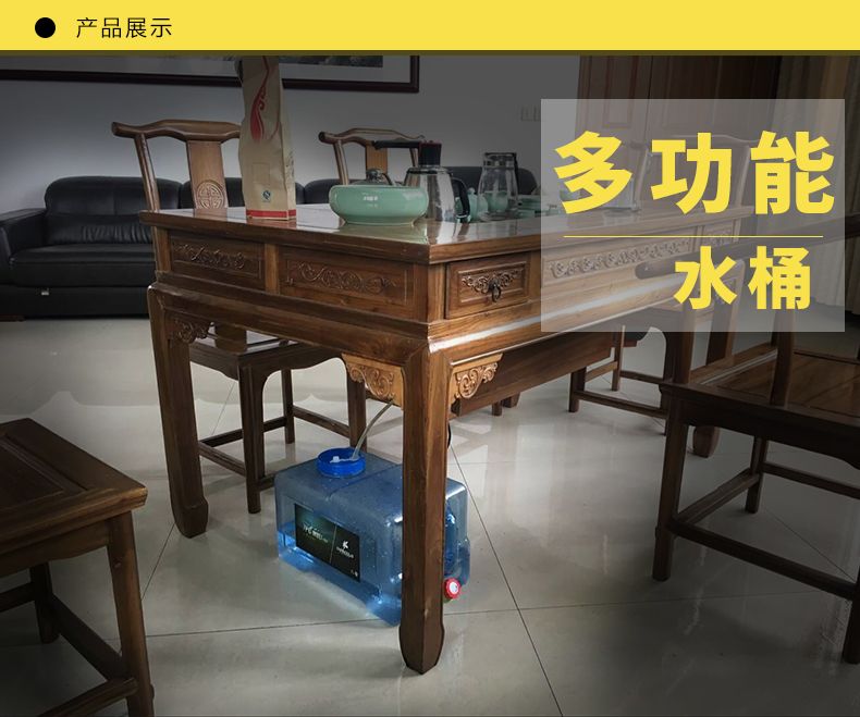 Outdoor food-grade water bucket, square water bucket, car-mounted self-driving mineral water dispenser, transparent water storage bucket detail image 15