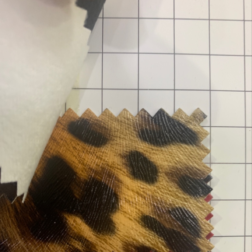 Manufacturers direct sales of new leather a large number of spot high school low-grade luggage sofa shoe material fabric 16PU Cheetah 5 color details Picture