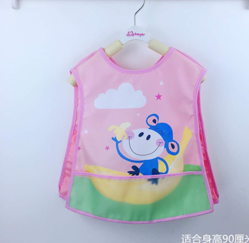 Baby waterproof sleeveless cover, pure cotton reverse dressing and eating clothes for infants and toddlers, anti-dirt protective clothes for boys and girls, large bib detail image 8