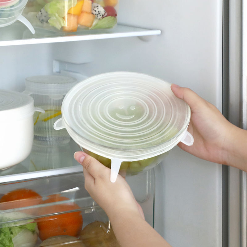 多用途食品级硅胶保鲜盖六件套万能碗盖密封冰箱保鲜膜厨房保鲜盖详情图12