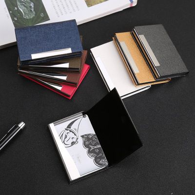 凯路仕礼品笔业 办公厂家直销办公收纳用品新款名片盒 商务时尚名片夹 卡盒可激光LOGO详情图1