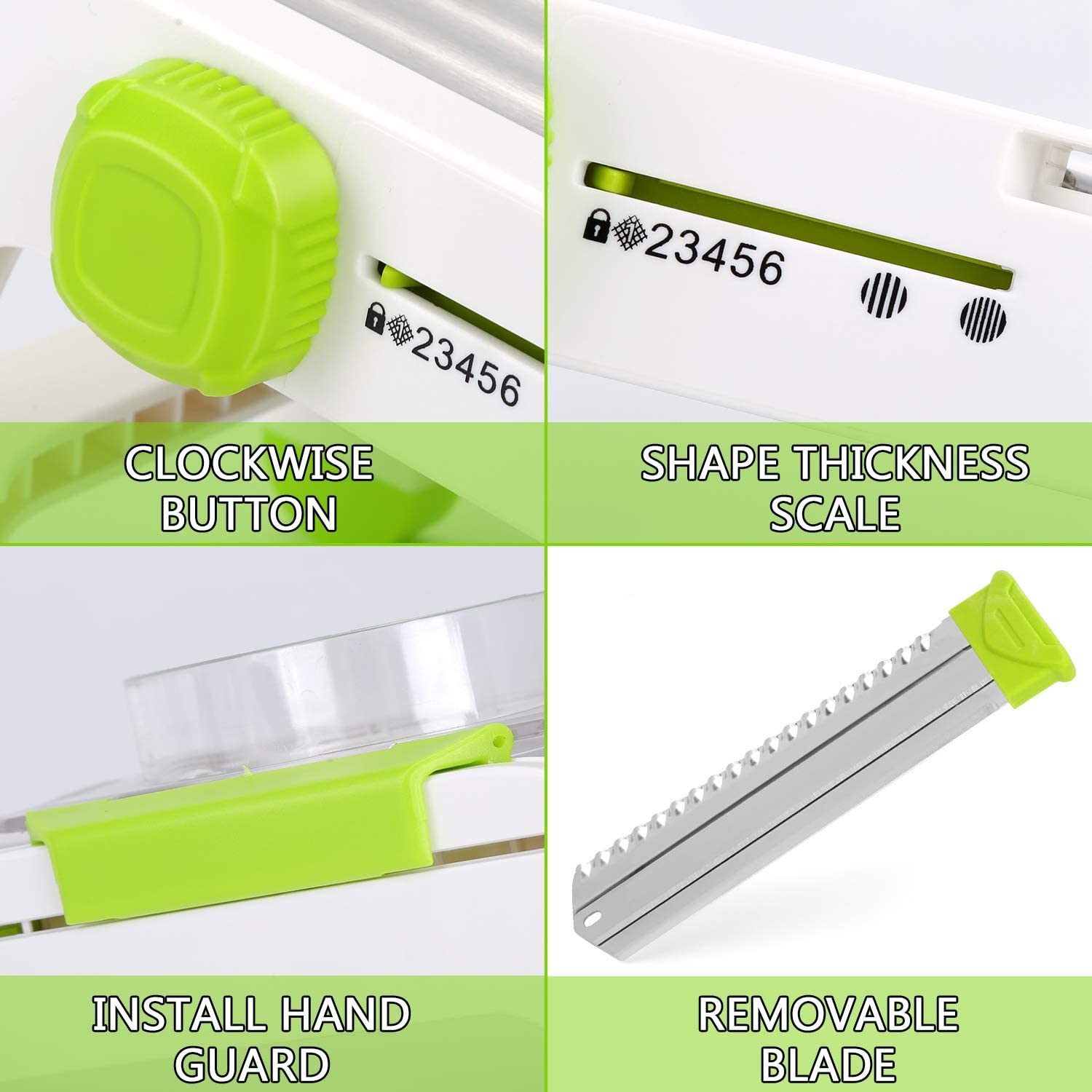 Upgraded home multi-functional vegetable cutter, stainless steel slicing wonder, adjustable grilling, slicing and flower cutting wonder detail image 12