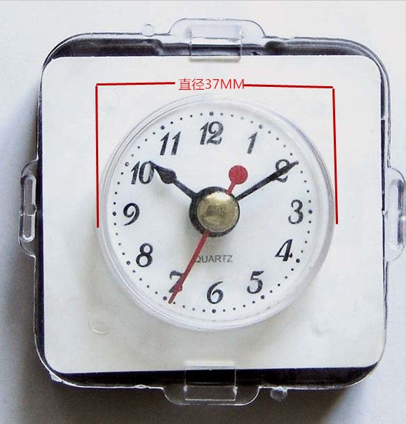 透明钟头钟胆37MM/48MM树脂钟头书包相框工艺品钟表配件详情图4