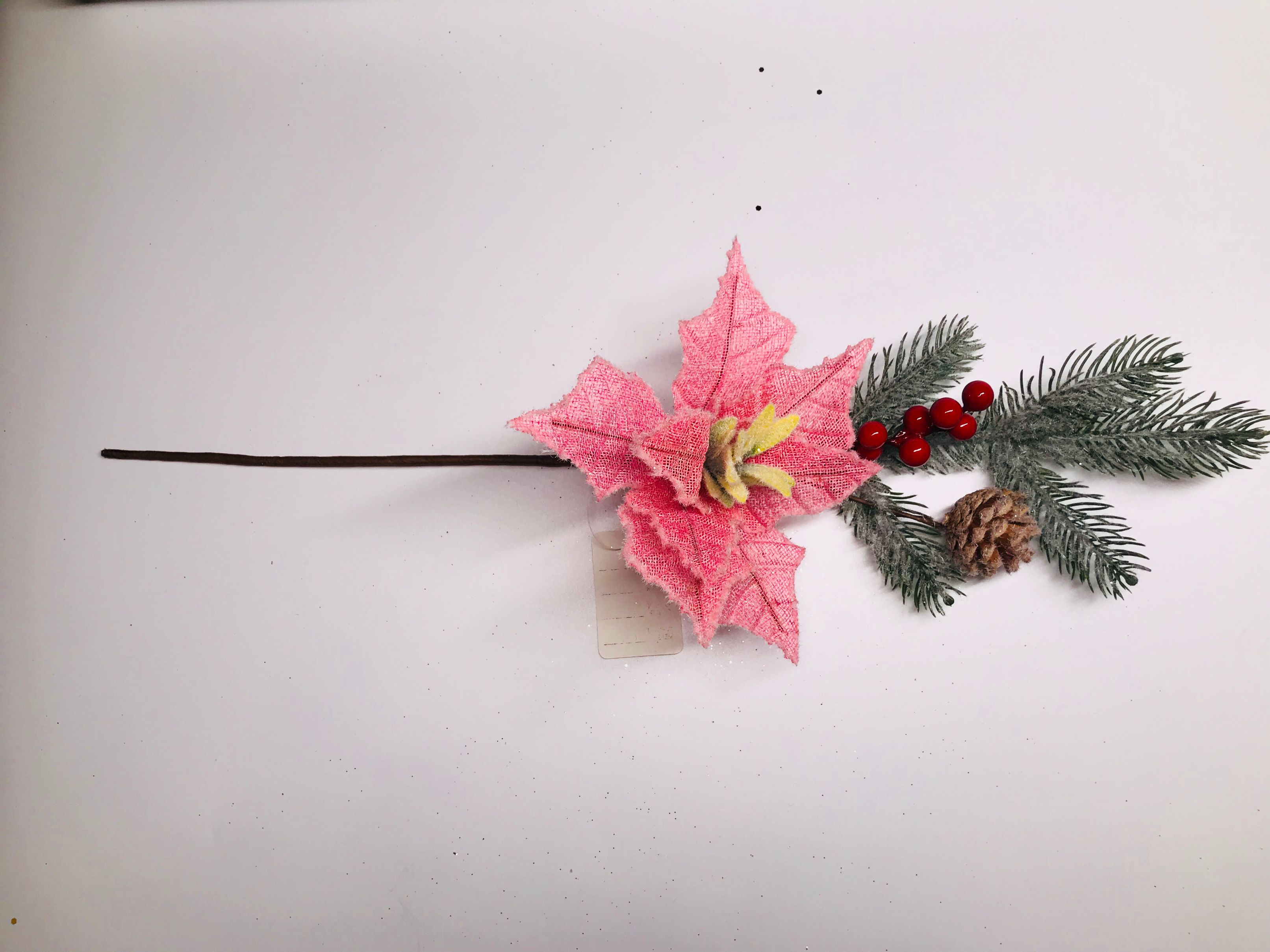 加工生产各种圣诞花及配件,厂家直销