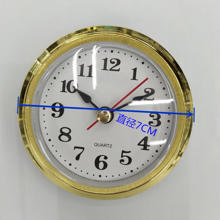 钟头定制镶嵌式直径70MM树脂钟工艺品相框配件钟头机芯 DIY钟胆详情图4