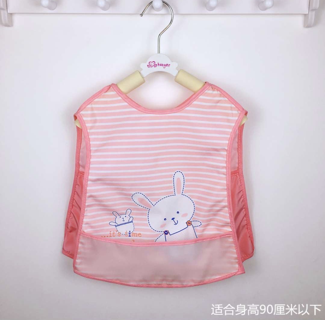 Baby waterproof sleeveless cover, pure cotton reverse dressing and eating clothes for infants and toddlers, anti-dirt protective clothes for boys and girls, large bib detail image 9