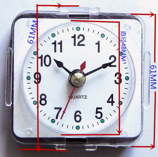 透明钟头钟胆37MM/48MM树脂钟头书包相框工艺品钟表配件详情图7