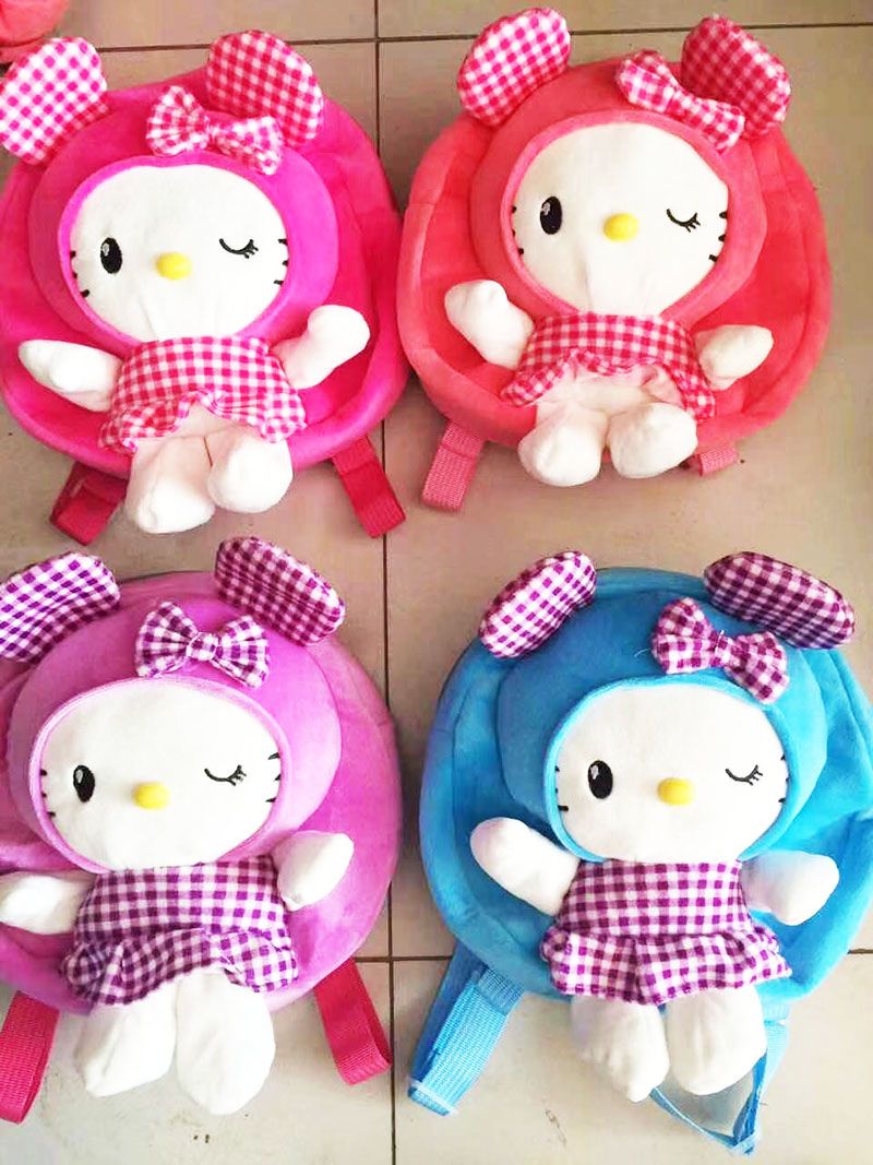 Soft backpacks for children school bags grimace doll early education fashion cute