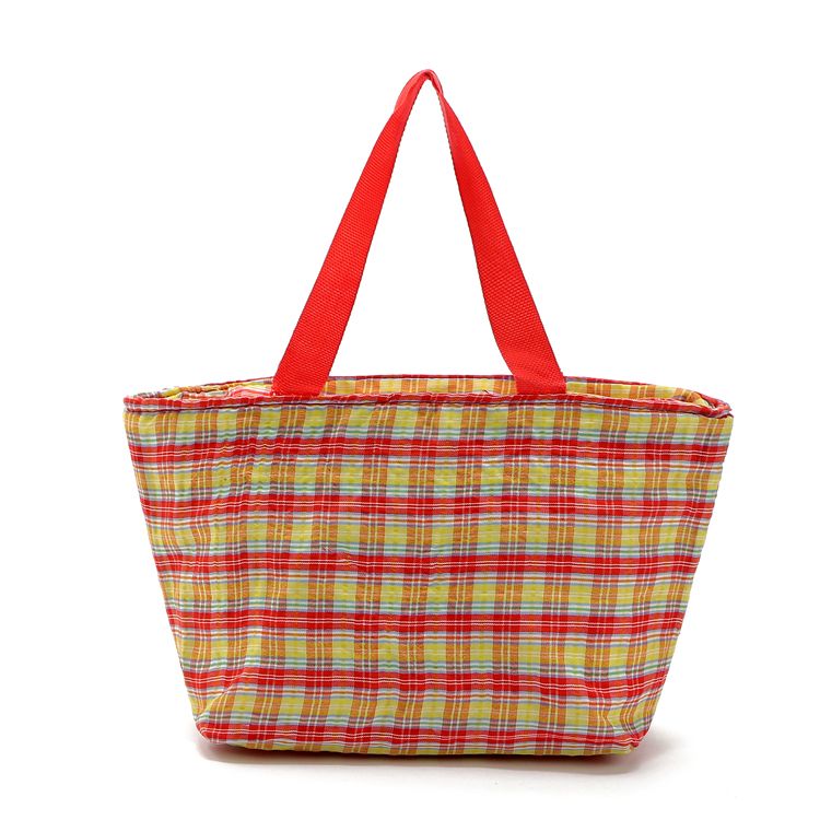 Hot-selling insulated bags, multi-color checkered bento bags, low-price promotion, hand-held lunch bags, factory direct sales Application Scenario