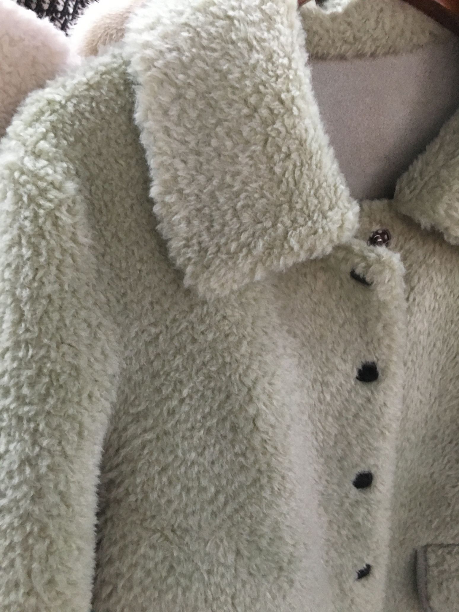 皮毛一体豆绿色新款时尚潮流经典稳重大气高贵耐看详情图2