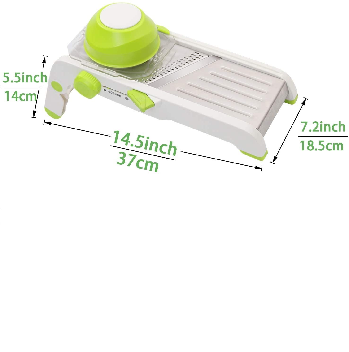 Upgraded home multi-functional vegetable cutter, stainless steel slicing wonder, adjustable grilling, slicing and flower cutting wonder detail image 16