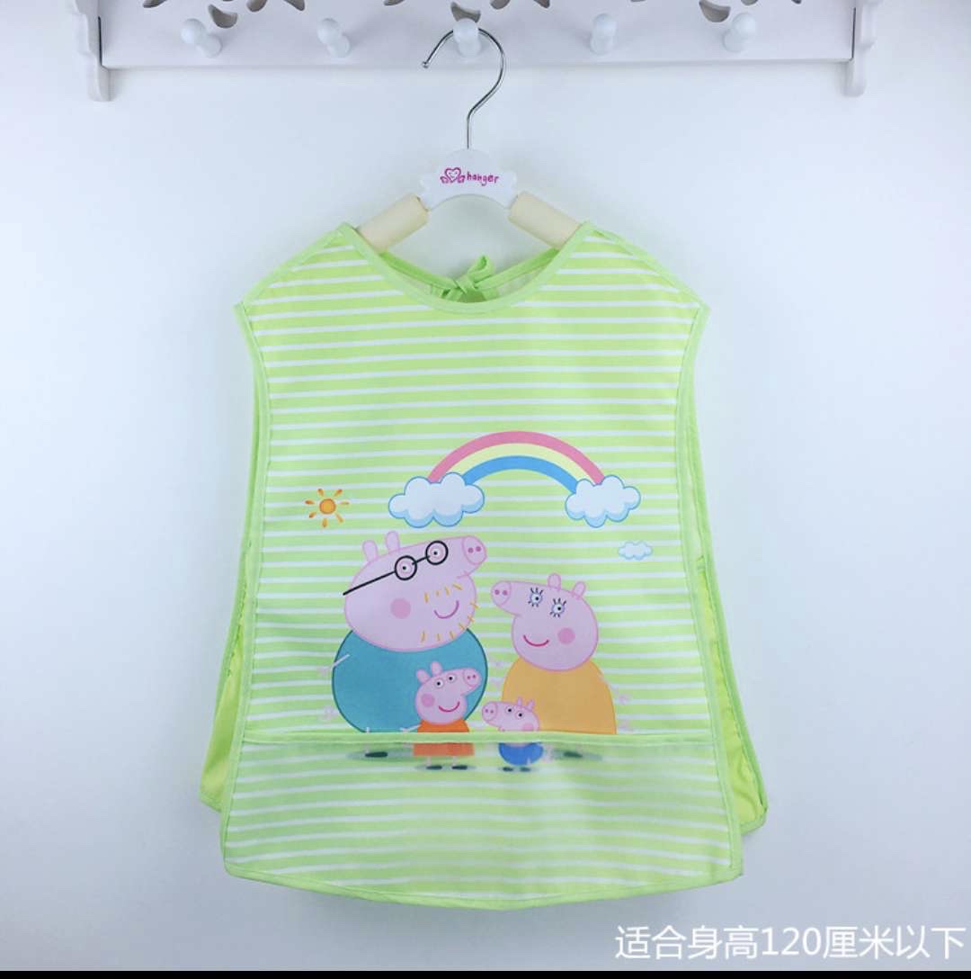 Baby waterproof sleeveless cover, pure cotton reverse dressing and eating clothes for infants and toddlers, anti-dirt protective clothes for boys and girls, large bib detail image 18