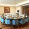 上海五星级酒店包厢家具定做会所新中式实木电动餐桌饭店电动圆桌白底实物图