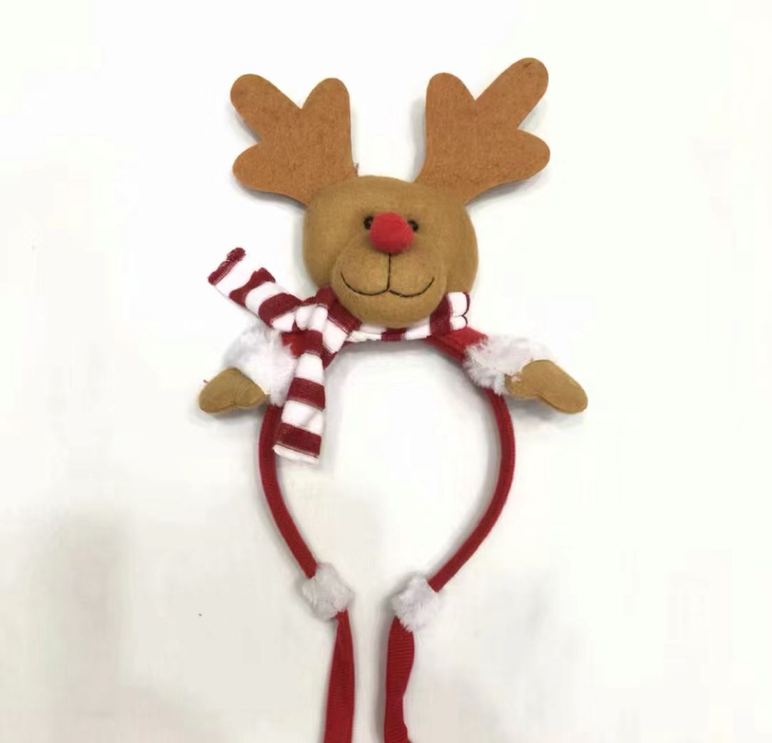 Christmas hair accessories, Christmas dolls, headwear, Santa Claus headwear, hair bands detail image 1