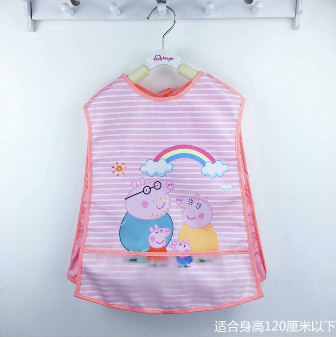 Baby waterproof sleeveless cover, pure cotton reverse dressing and eating clothes for infants and toddlers, anti-dirt protective clothes for boys and girls, large bib detail image 16