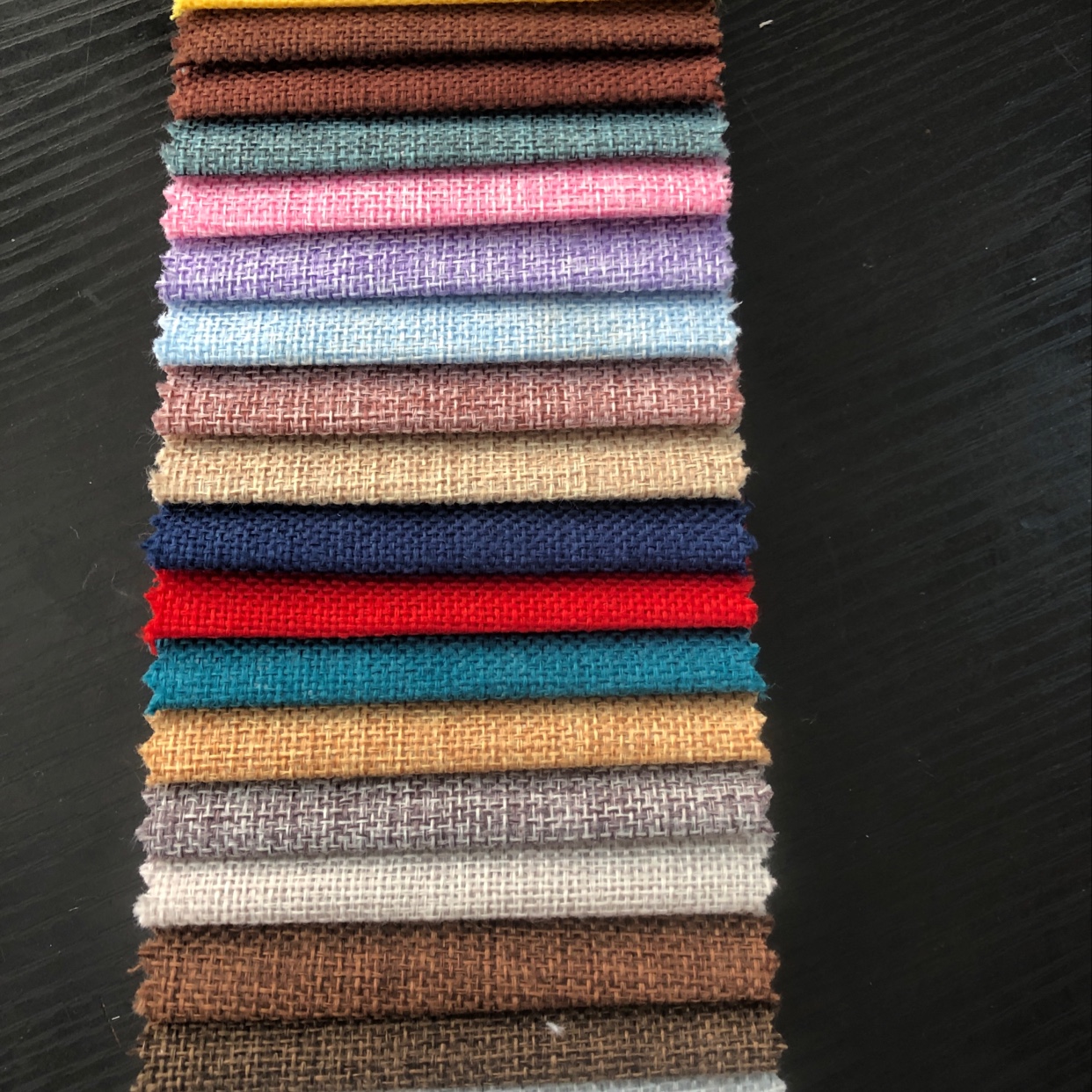 Imitation linen fabric details Picture