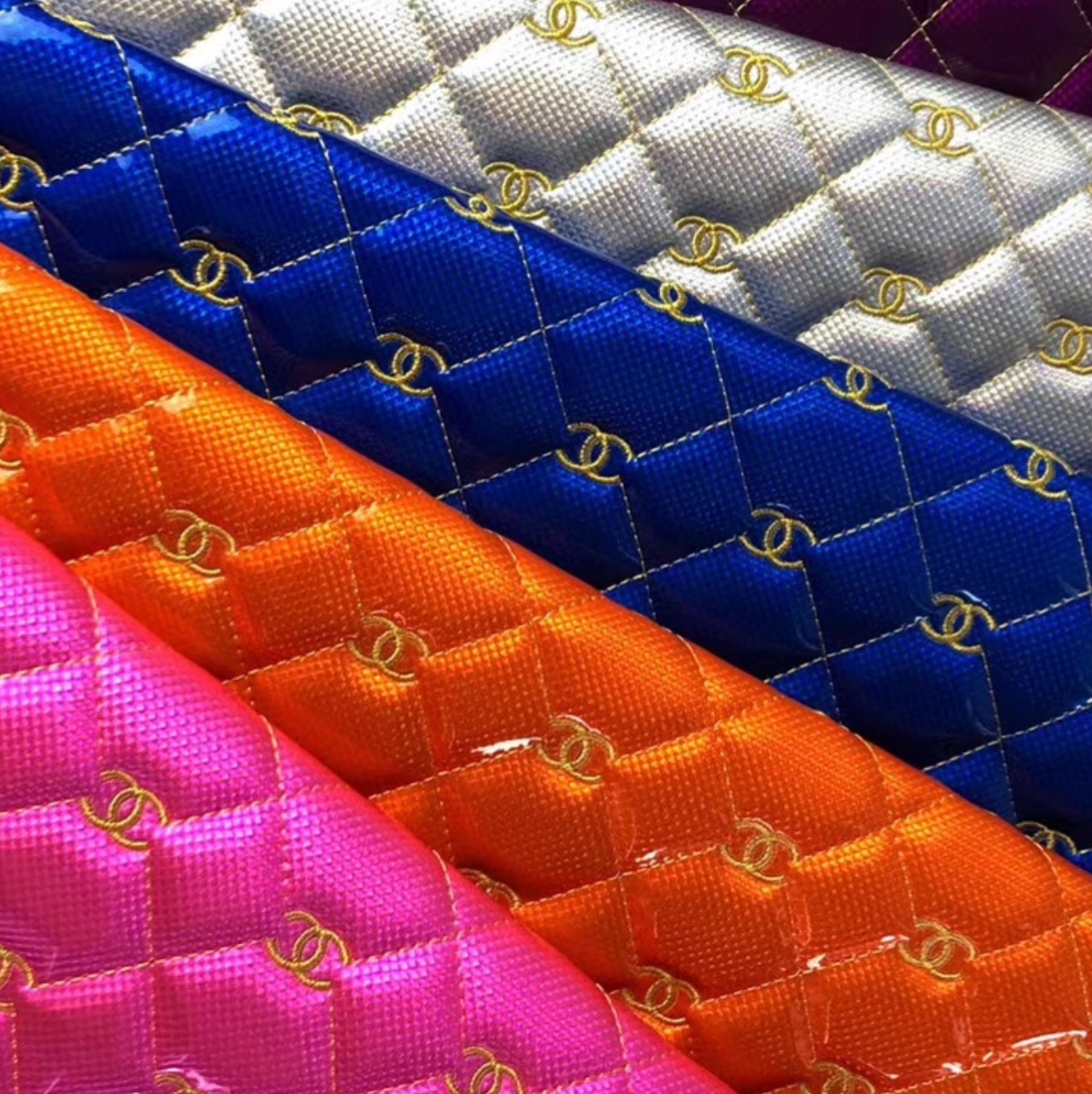 Embroidered leather