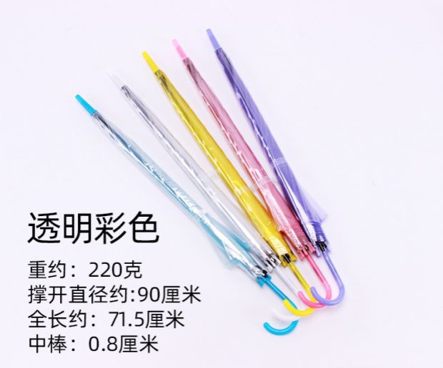 8keva直杆伞 透明伞 广告伞 一次性伞产品图
