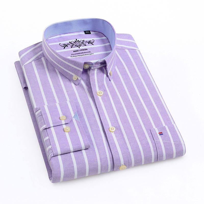 男装秋季上新 日系ins火条纹男士休闲长袖衬衫翻领修身衬衣开衫