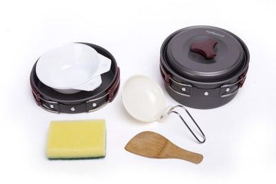 Xanaduji camping, picnic, pot set for 2-3 people, portable cooking utensils, tableware, POTS and outdoor POTS details Picture