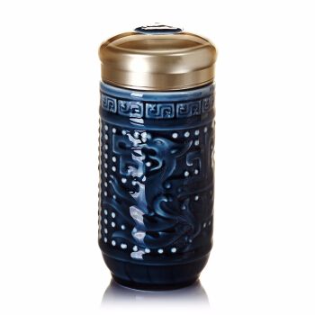 【 Gan Tang Xuan 】 Special Offer: Small Dragon and Phoenix Portable Ceramic Water Cup, Single-layer 330ml detail image 1
