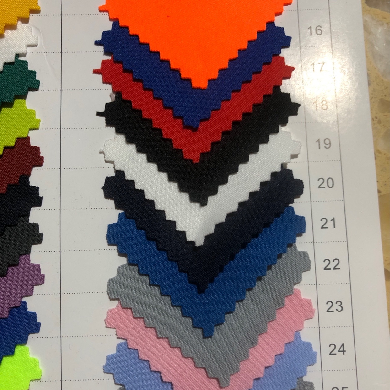 South Korea silk space health cloth Specification drawing