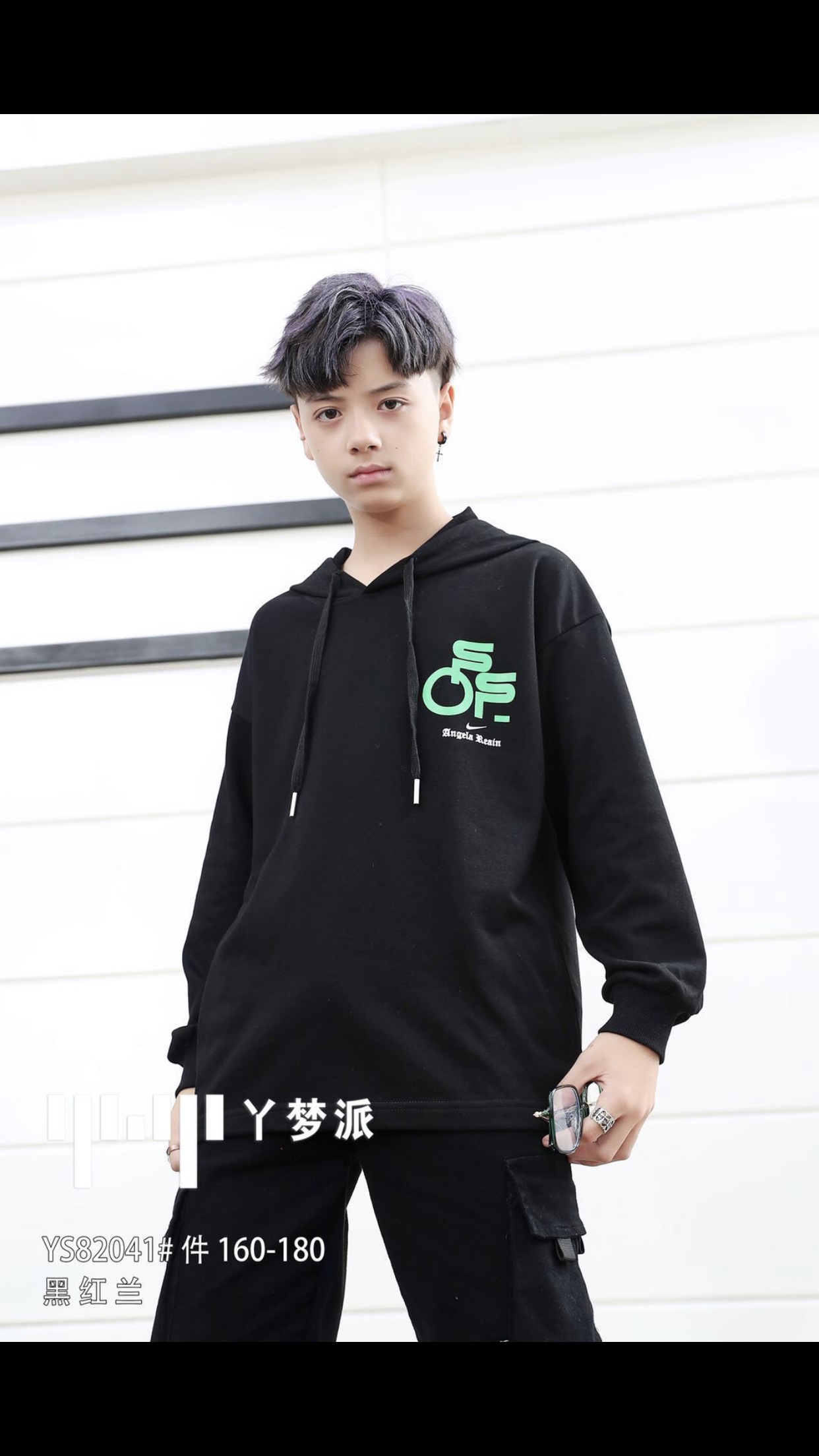 丫梦派 男大童帽衫 新品上市160-170-180详情图7