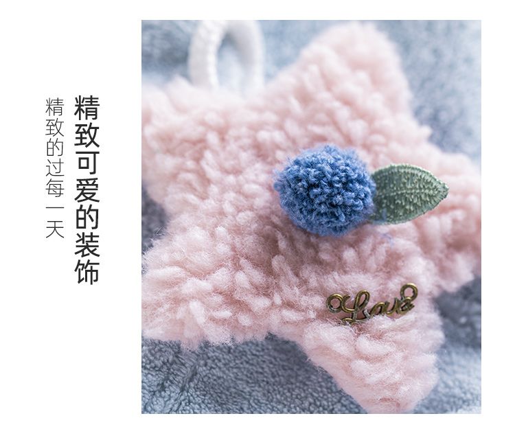 Yiwu Quality Hanging children's hand towels, Coral fleece square towels, household kitchen and bathroom absorbent -4118/42025 detail image 10