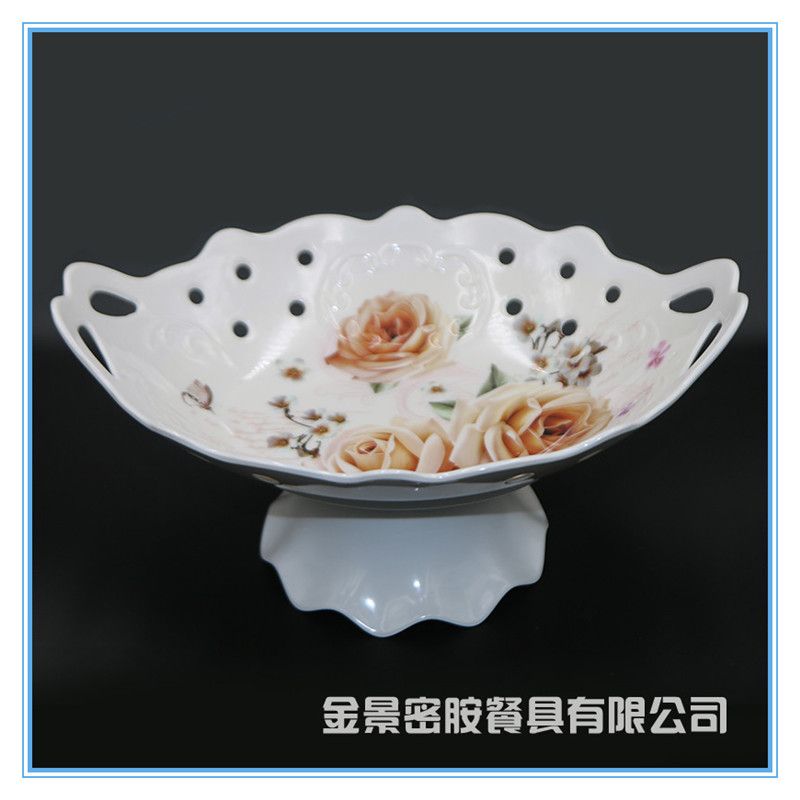 叶子密胺树脂果盘现代客厅创意家用糖果干果水果盘子立体果篮详情图1