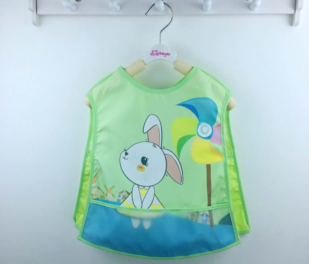 Baby waterproof sleeveless cover, pure cotton reverse dressing and eating clothes for infants and toddlers, anti-dirt protective clothes for boys and girls, large bib detail image 5