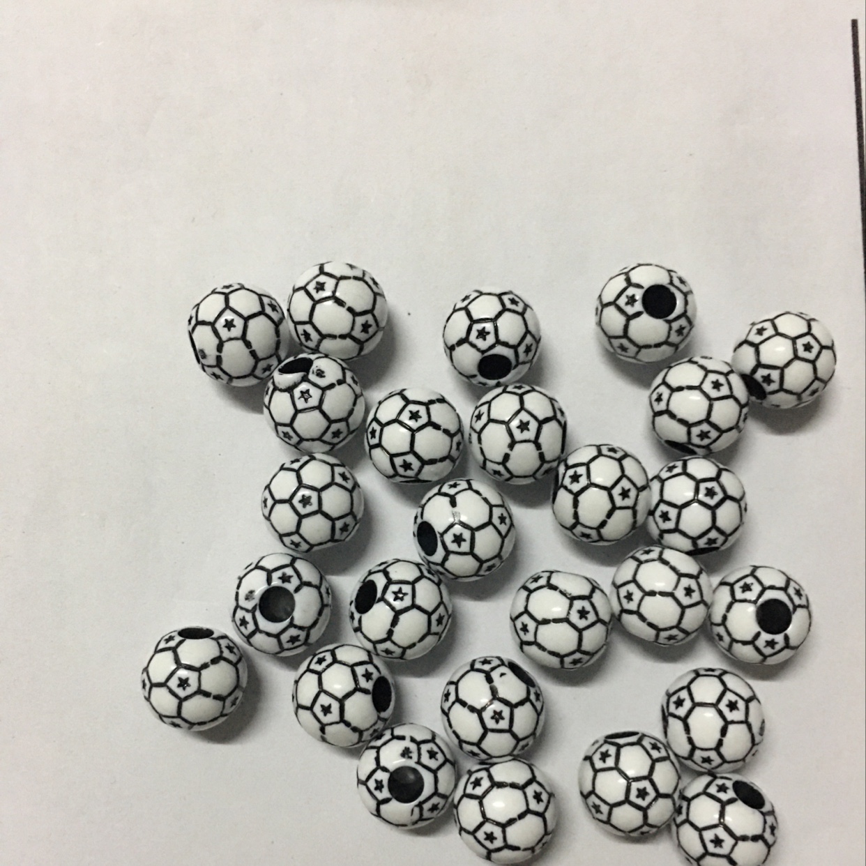 12mm black and white football