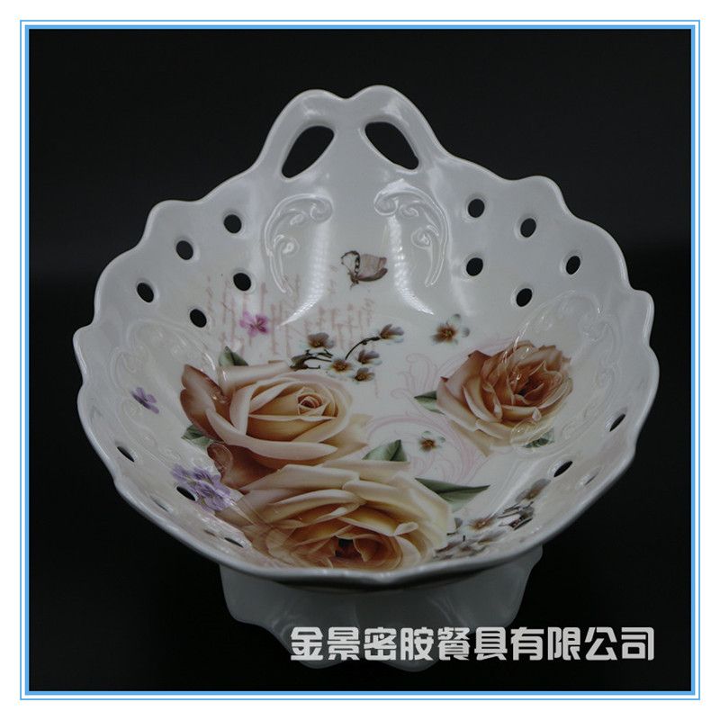 叶子密胺树脂果盘现代客厅创意家用糖果干果水果盘子立体果篮详情图4