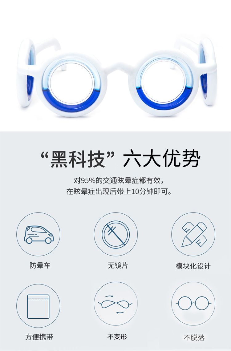 厂家直销新款智能晕船晕机液体防晕车眼镜物理防晕车眼镜详情2
