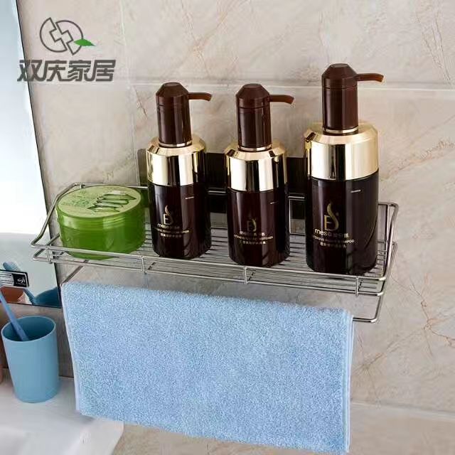 不锈钢置物架壁挂金属厨房调料架浴室架详情图6