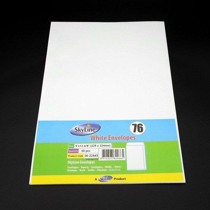 爱立升文具 办公文化纸品本册80G A4白色离型纸中式信封详情图3