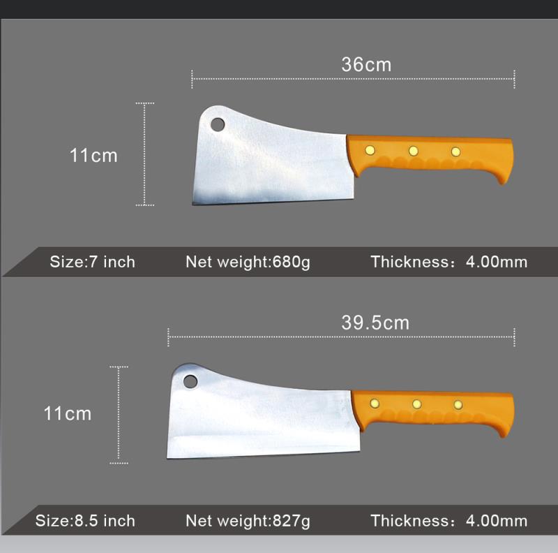阳江不锈钢砍骨刀批发 家用刀 酒店屠夫刀详情图2