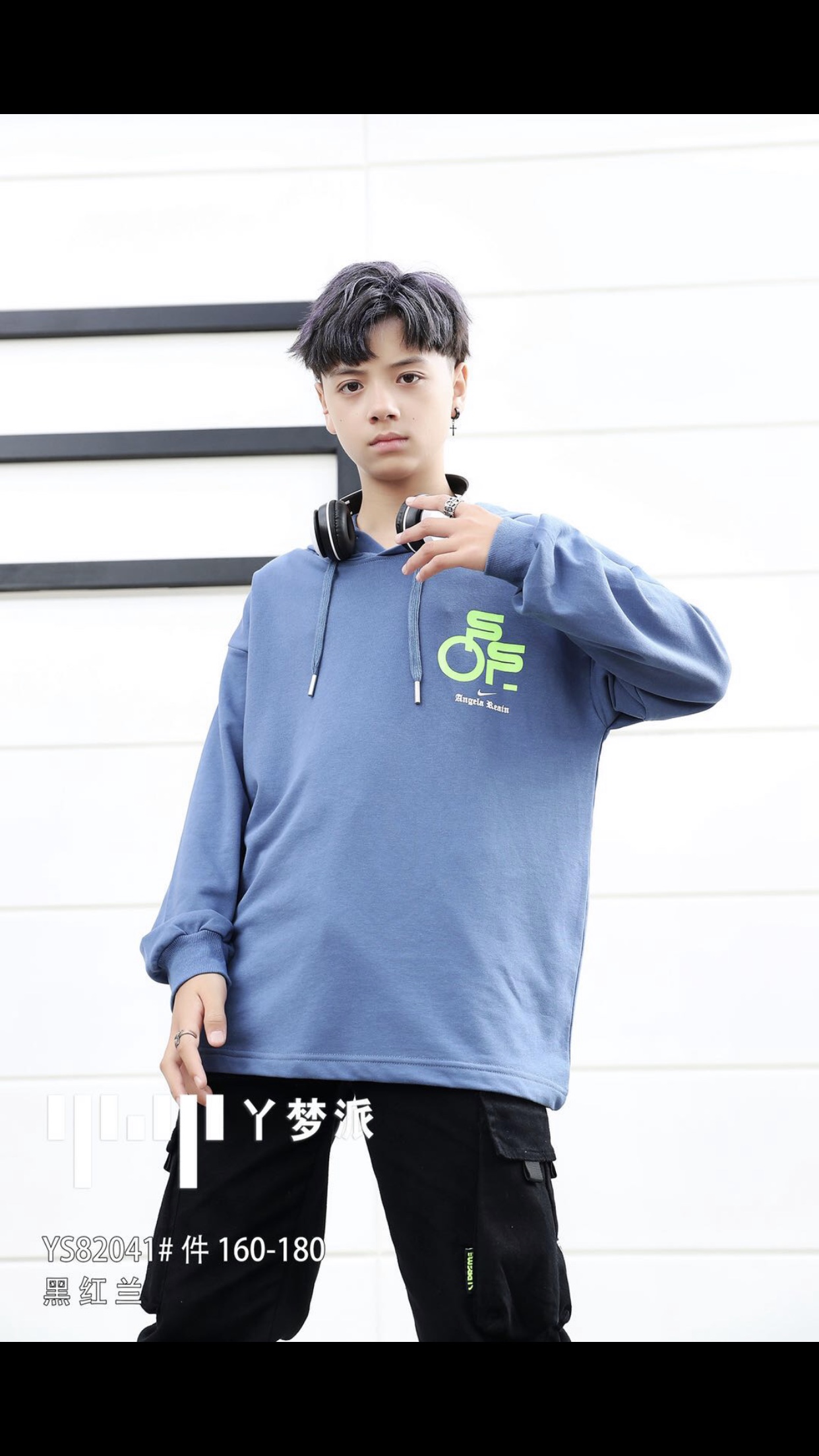 丫梦派 男大童帽衫 新品上市160-170-180详情图2